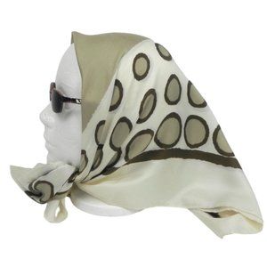 70s Polka Dot Silk Scarf